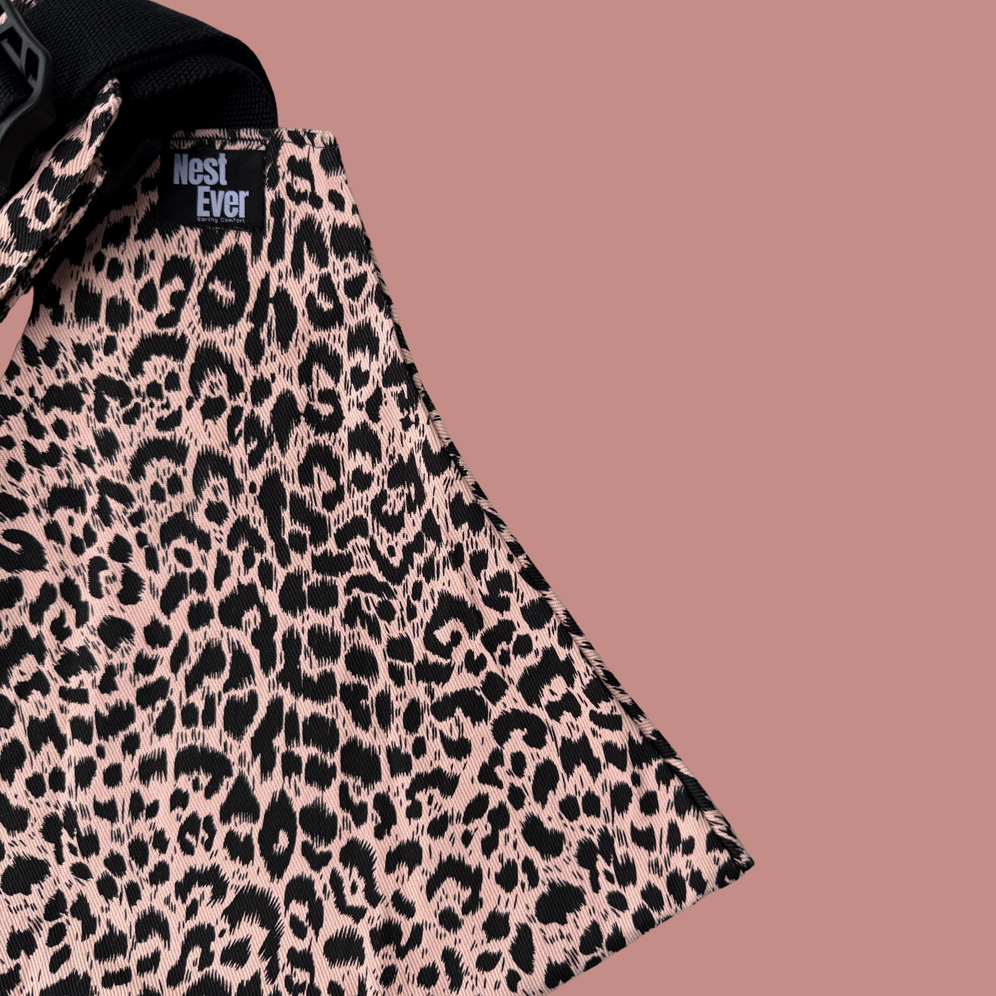 Mesh Shoulder Strap Pink Leopard