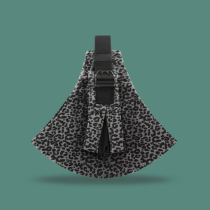 Mesh Shoulder Strap Grey Leopard