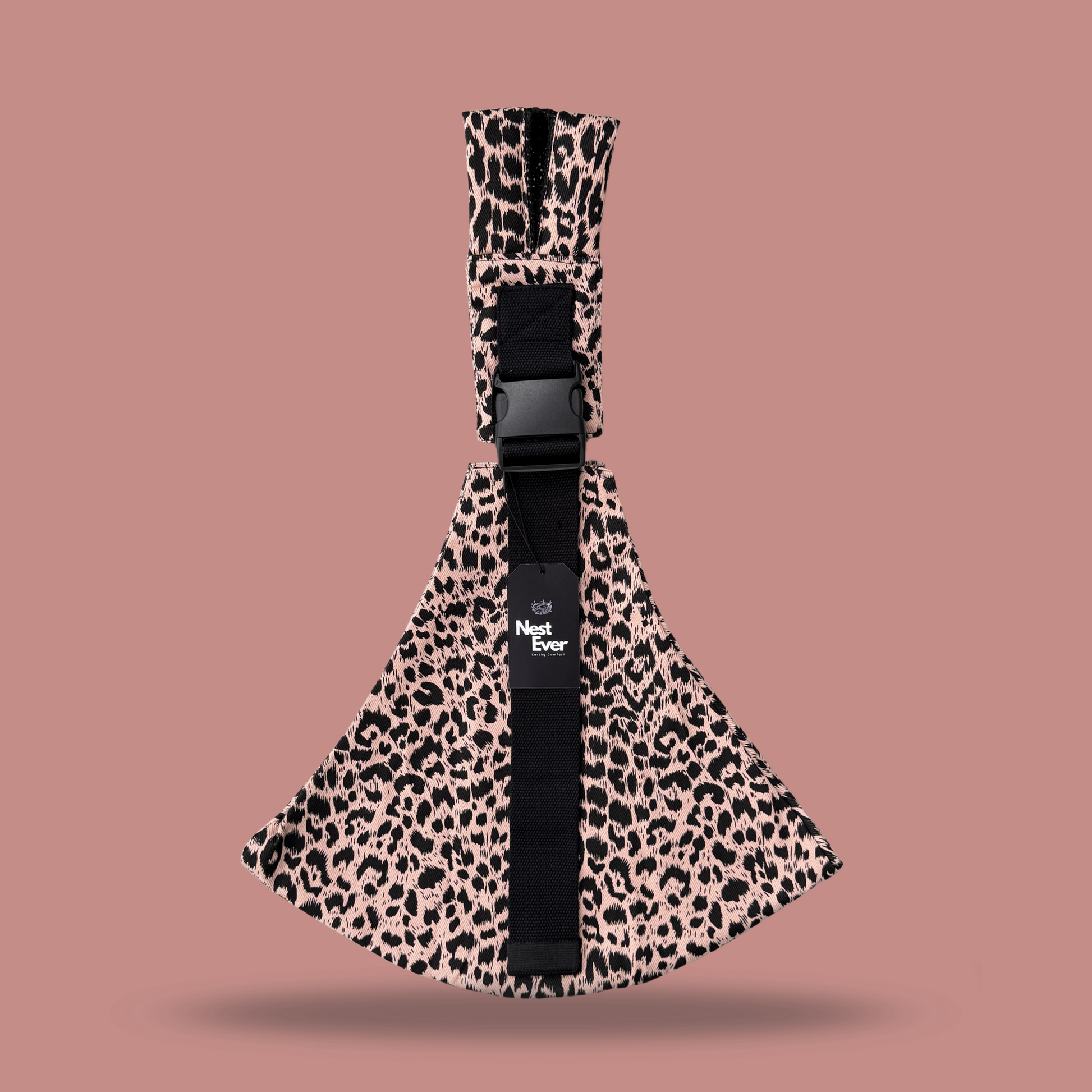 Mesh Shoulder Strap Pink Leopard