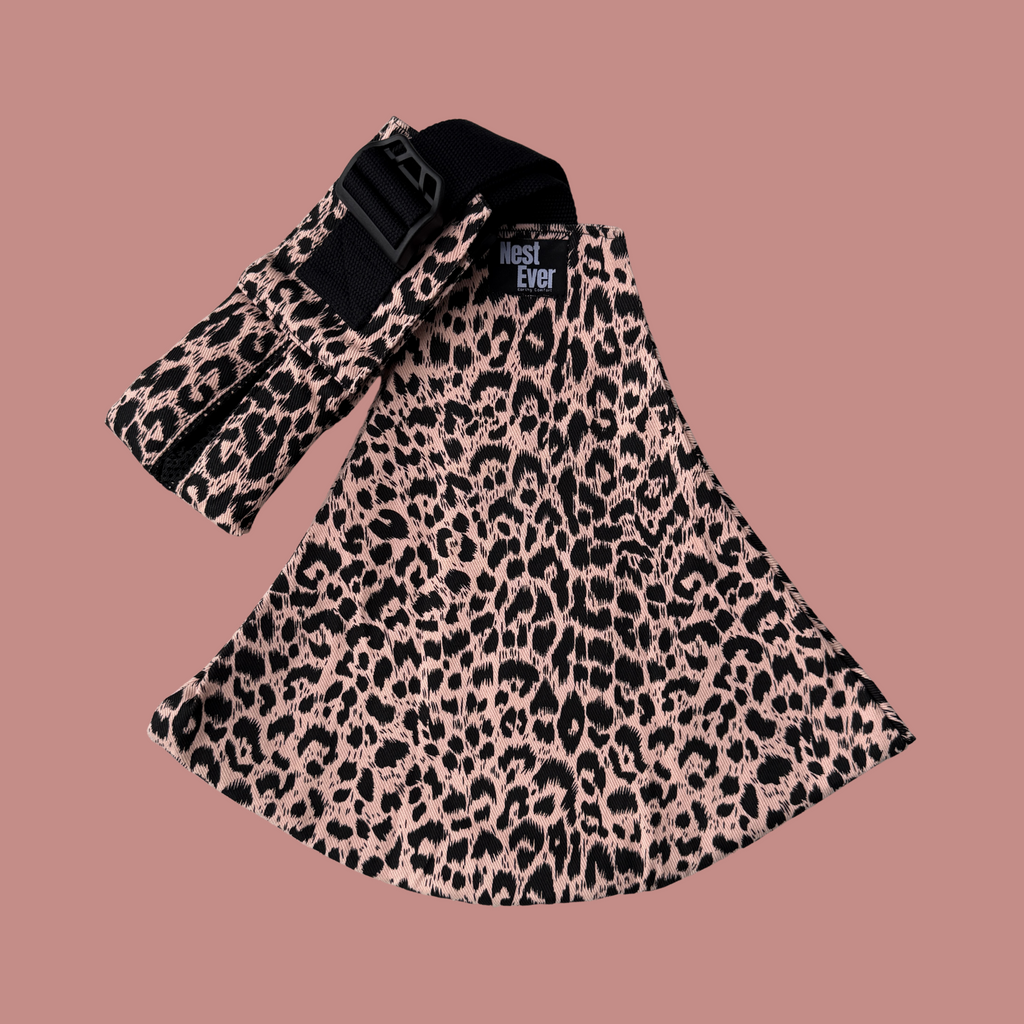 Mesh Shoulder Strap Pink Leopard