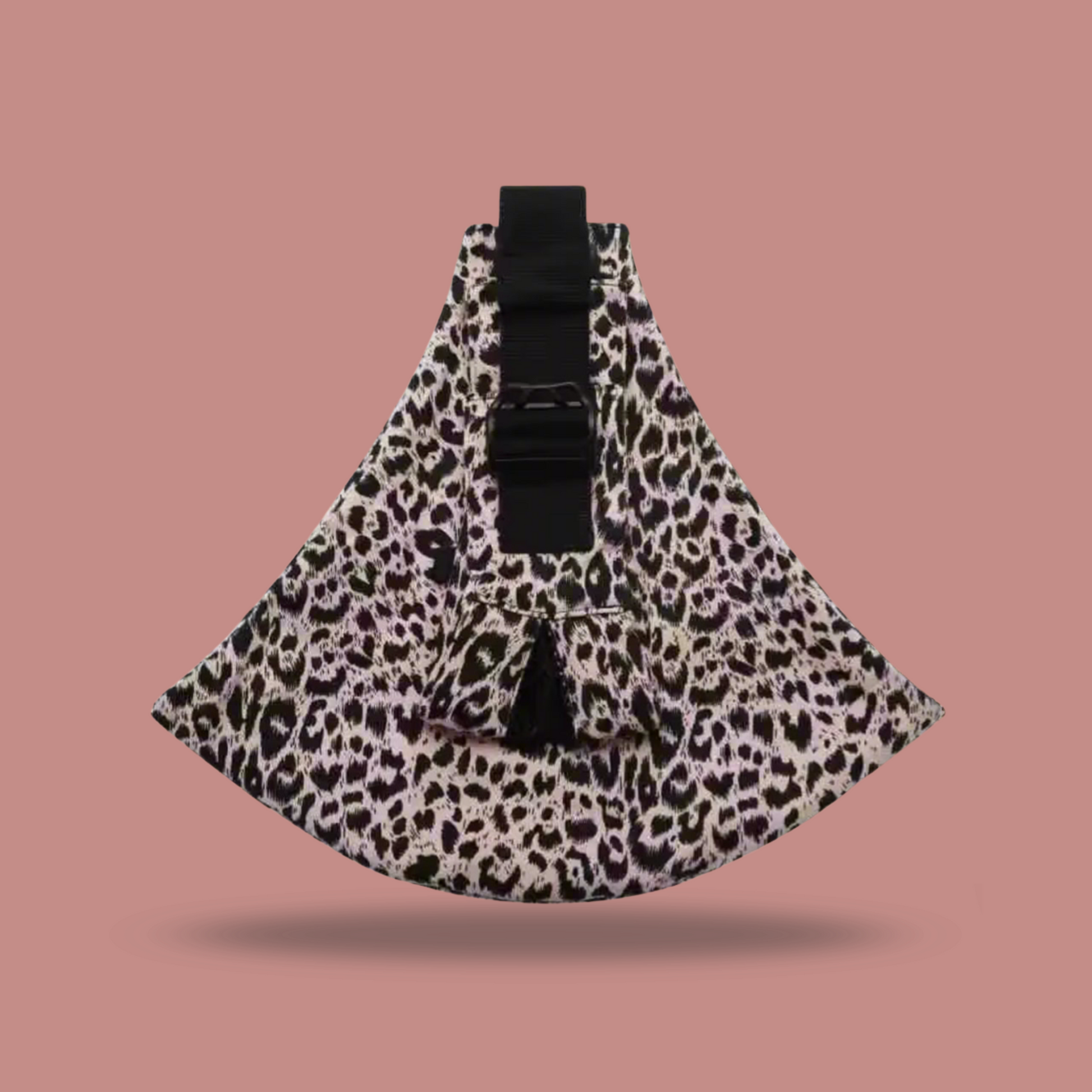 Mesh Shoulder Strap Pink Leopard