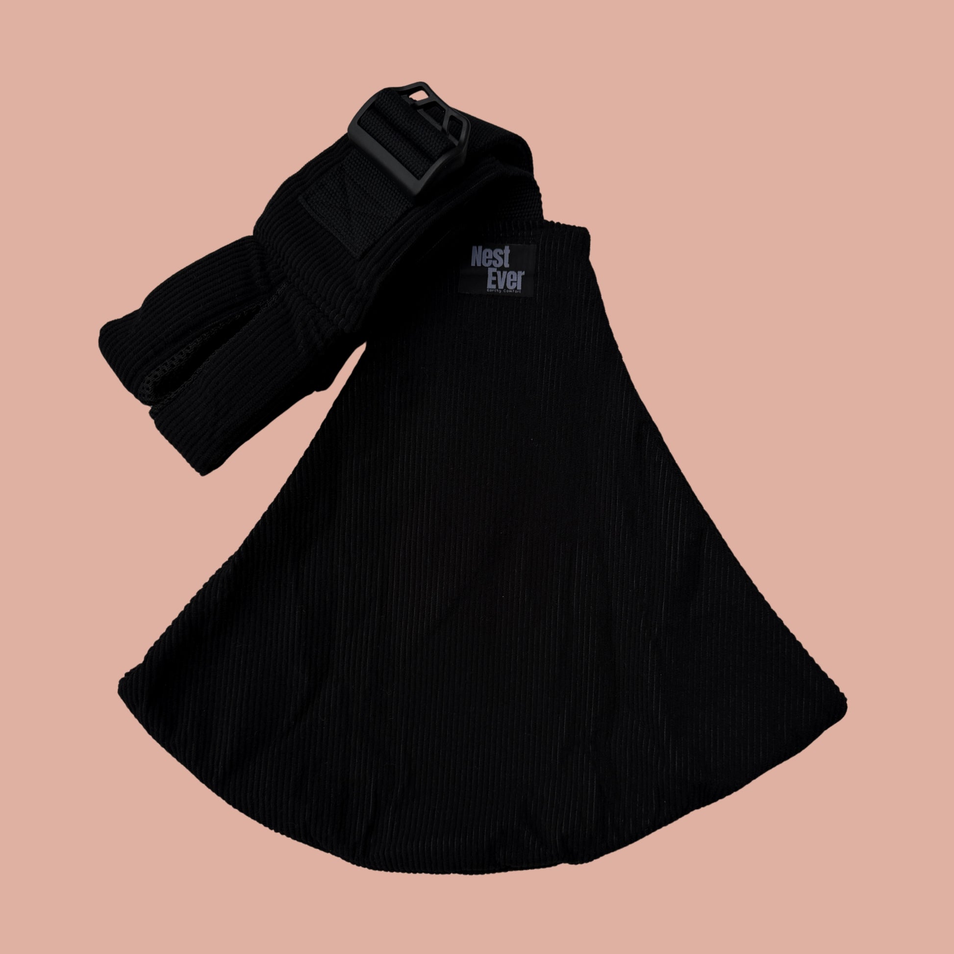 Mesh Shoulder Strap Corduroy Black