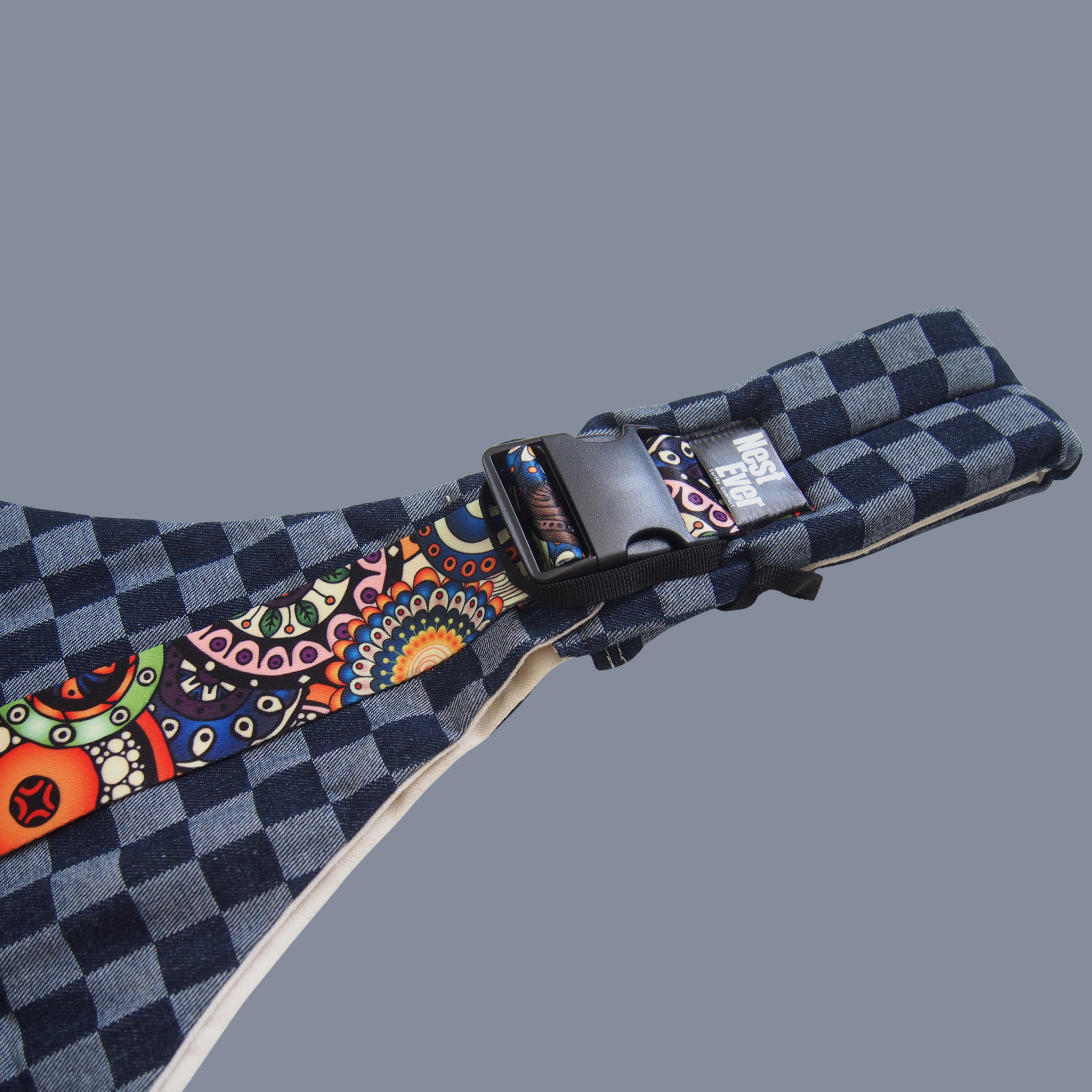 Checkered Blue Carrier
