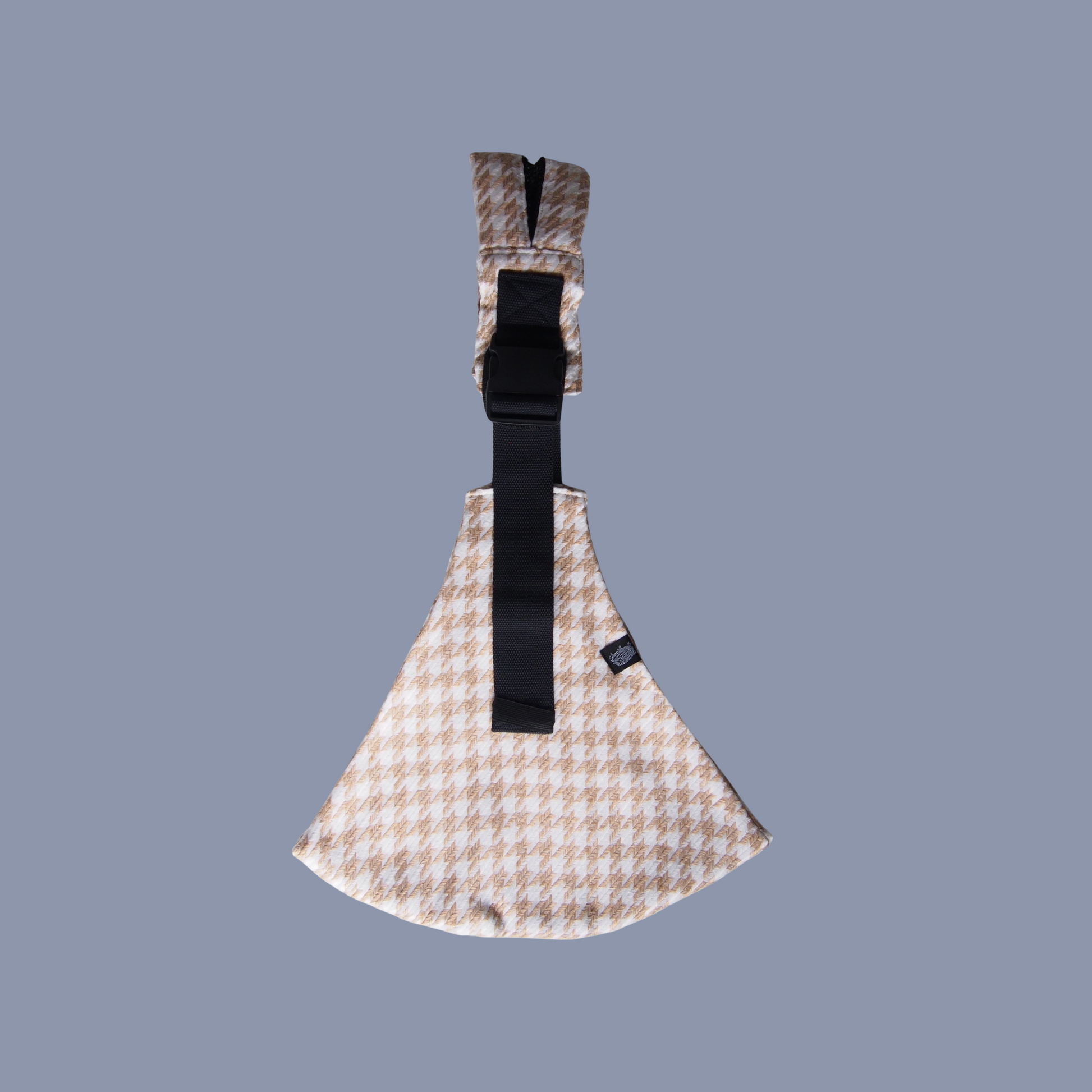Mesh Shoulder Strap Orange Houndstooth