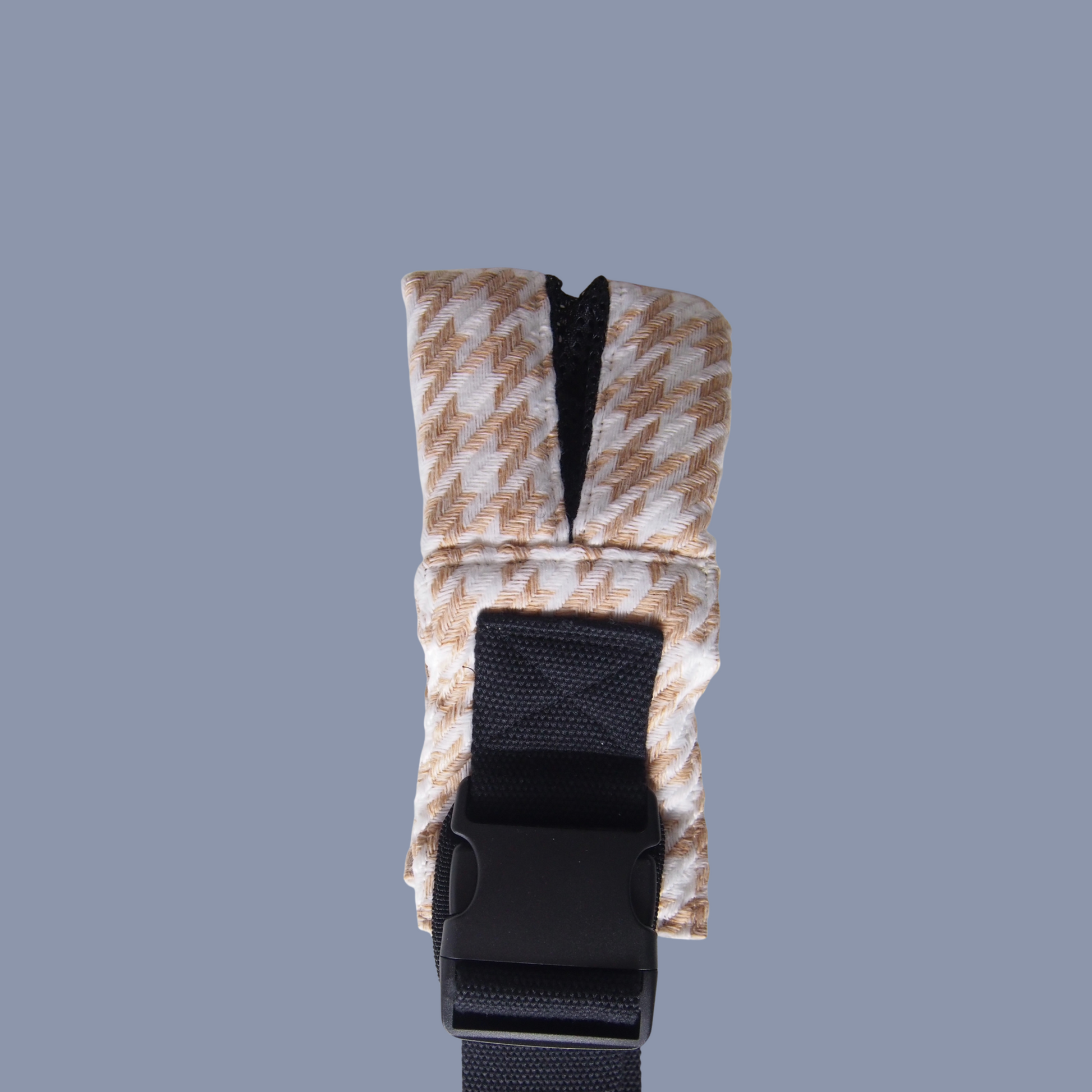 Mesh Shoulder Strap Orange Houndstooth