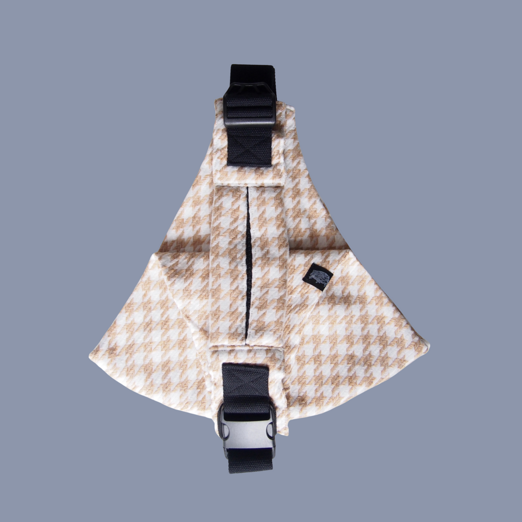 Mesh Shoulder Strap Orange Houndstooth