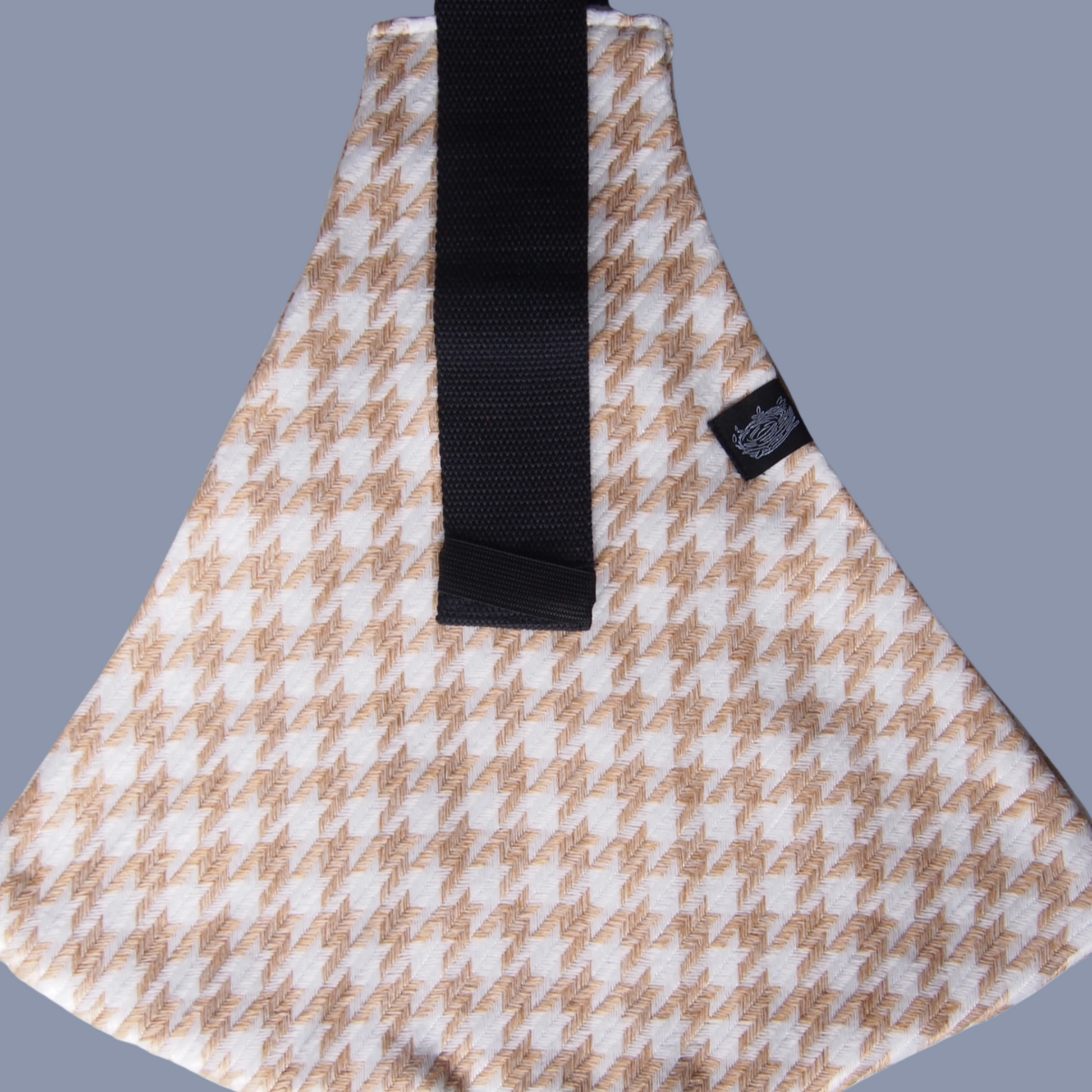 Mesh Shoulder Strap Orange Houndstooth