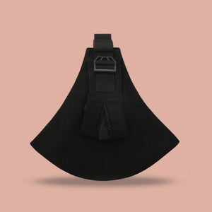 Mesh Shoulder Strap Corduroy Black