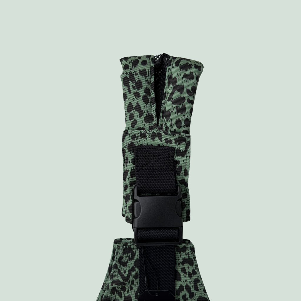 Mesh Shoulder Strap Olive Leopard