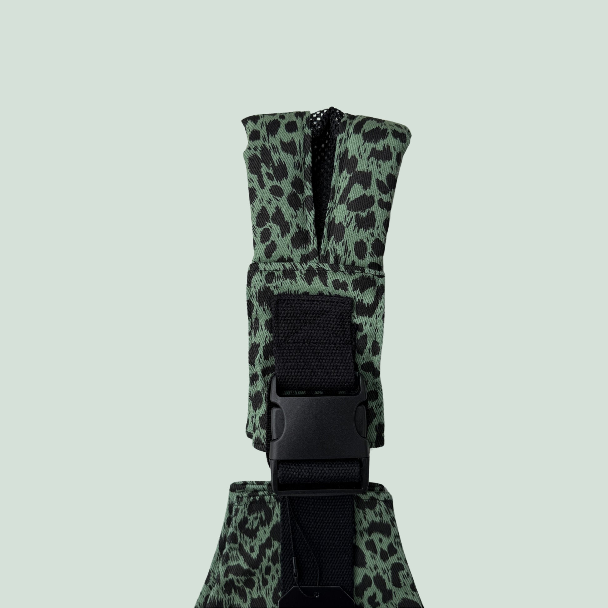 Mesh Shoulder Strap Olive Leopard
